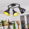 Koppom Plafondlamp Zwart, 3-lichts