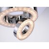 Leuchten-Direkt Tim Plafondlamp LED Chroom, 2-lichts