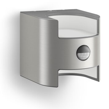 Philips Grass Buiten muurverlichting LED roestvrij staal, 2-lichts, Bewegingsmelder