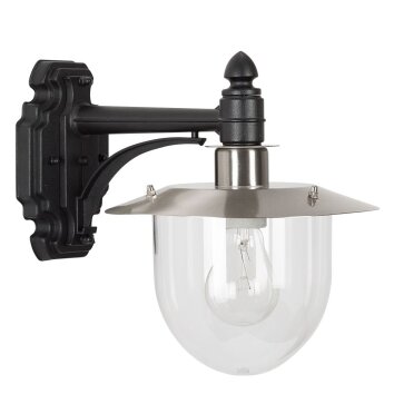 KS Verlichting Davos Muurlamp Zwart, 1-licht