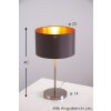 Eglo Maserlo Tafellamp Nikkel mat, 1-licht