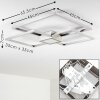 Narpes Plafondlamp LED Nikkel mat, 1-licht