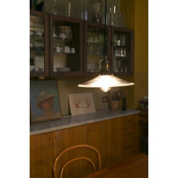Faro Barcelona Halita Hanglamp Goud, Zwart, 1-licht