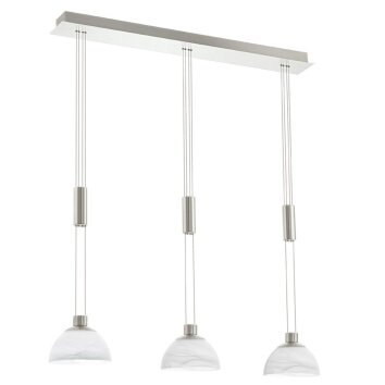 Eglo MONTEFIO Hanglamp LED Nikkel mat, 3-lichts