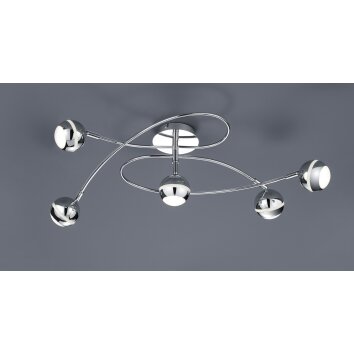Trio BALOUBET Plafondlamp LED Chroom, 5-lichts