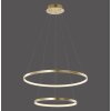 Leuchten-Direkt CIRCLE Hanglamp LED Goud, 2-lichts