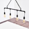 Kolyma Hanglamp Roest, Zwart, 4-lichts