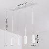 Zuoz Hanglamp Wit, 4-lichts