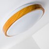 Sora Wood Plafondlamp LED Hout licht, Wit, 1-licht