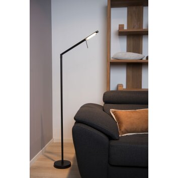 Lucide BERGAMO Staande lamp LED Zwart, 1-licht