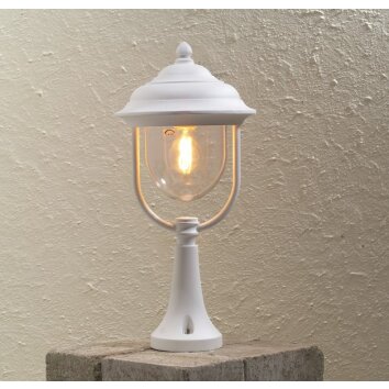 Konstsmide Parma Sokkellamp Wit, 1-licht