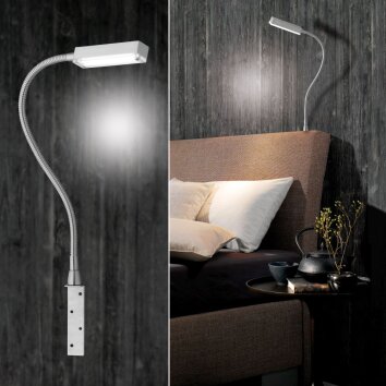 Honsel Raik Bedlamp LED Nikkel mat, 1-licht