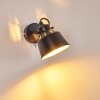 Safari Muurlamp Zwart, 1-licht