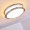 Sora Plafondlamp LED Nikkel mat, Wit, 1-licht