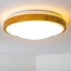 Sora Wood Plafondlamp LED Hout licht, Wit, 1-licht