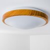 Sora Wood Plafondlamp LED Hout licht, Wit, 1-licht