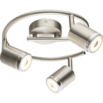 Globo COMORE Spot lamp spiraal LED Nikkel mat, 3-lichts