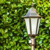Hongkong Frost Buiten staande lamp Bruin, Goud, 1-licht, Bewegingsmelder