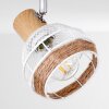 Bariloche Plafondlamp Chroom, Wit, 2-lichts