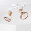 Bariloche Plafondlamp Chroom, Wit, 2-lichts
