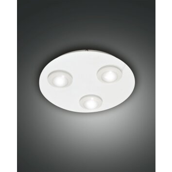 Fabas Luce Swan Plafondlamp LED Wit, 3-lichts