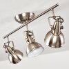 Tina Plafondlamp Nikkel mat, 3-lichts