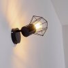 Bardhaman Muurlamp Zwart, 1-licht