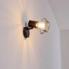 Bardhaman Muurlamp Zwart, 1-licht