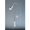 Honsel Sten Bedlamp LED Nikkel mat, 1-licht