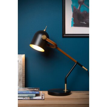 Lucide WAYLON Bureaulamp Zwart, 1-licht