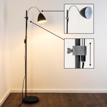 Murureta Staande lamp Zwart, 1-licht