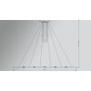 Basis-Leuchten GENUA Hanglamp LED Aluminium, 6-lichts