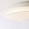 Brilliant Viktor Plafondlamp LED Zilver, Wit, 1-licht, Afstandsbediening, Kleurwisselaar