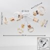 Barbacena Plafondlamp Wit, 6-lichts